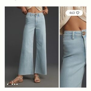 The Ettie High-Rise Crop Wide-Leg Jeans by Maeve Denim